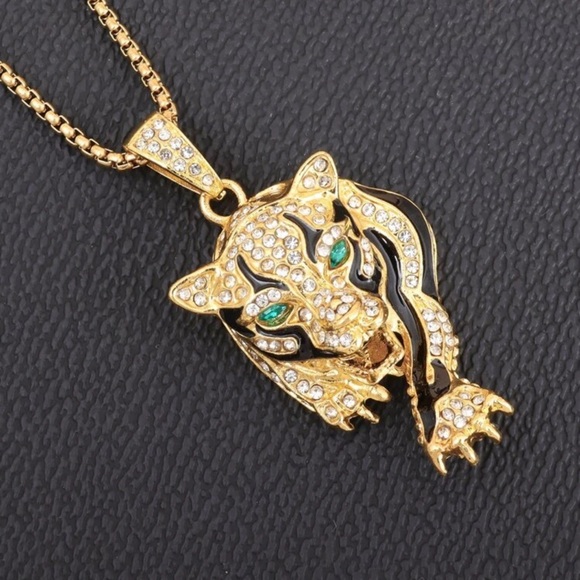 GYPSY STONE STATEMENT FASHION NECKLACE - Picture 13 of 14